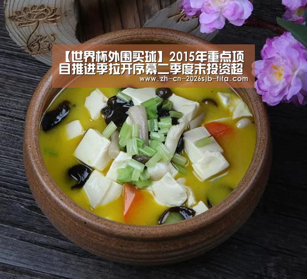 【世界杯外围买球】2015年重点项目推进季拉开序幕二季度末投资超910亿